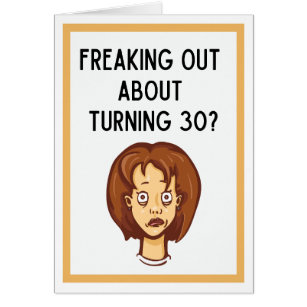 Turning 30 Birthday Card Don't Be Afraid!