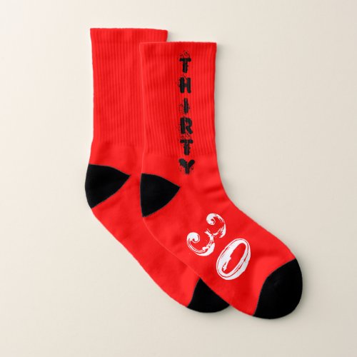 Turning 30 Dirty 30 30th Birthday Party Favor Socks