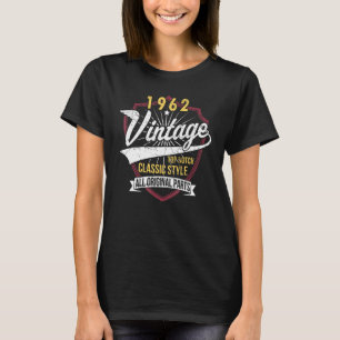Turning 60 Birthday Decorations Men 60th Bday 1962 T-Shirt