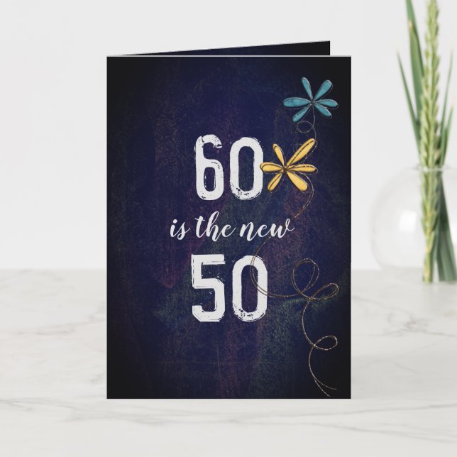 Turning 60 birthday humor card (Front)