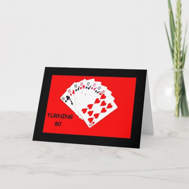 Turning 80 Is A Big Deal Birthday Card (Front)