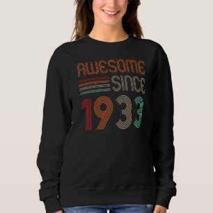 Turning 89 Years Old Awesome Since 1933 89th Birth Sweatshirt