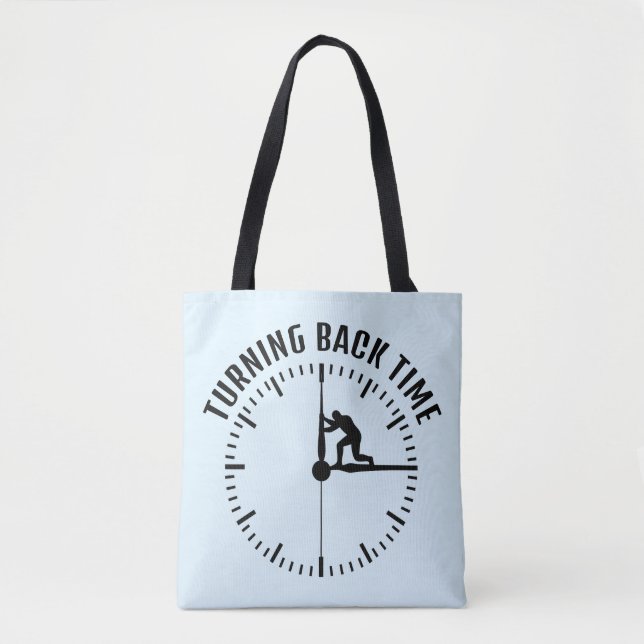 Turning Back Time Tote Bag (Front)