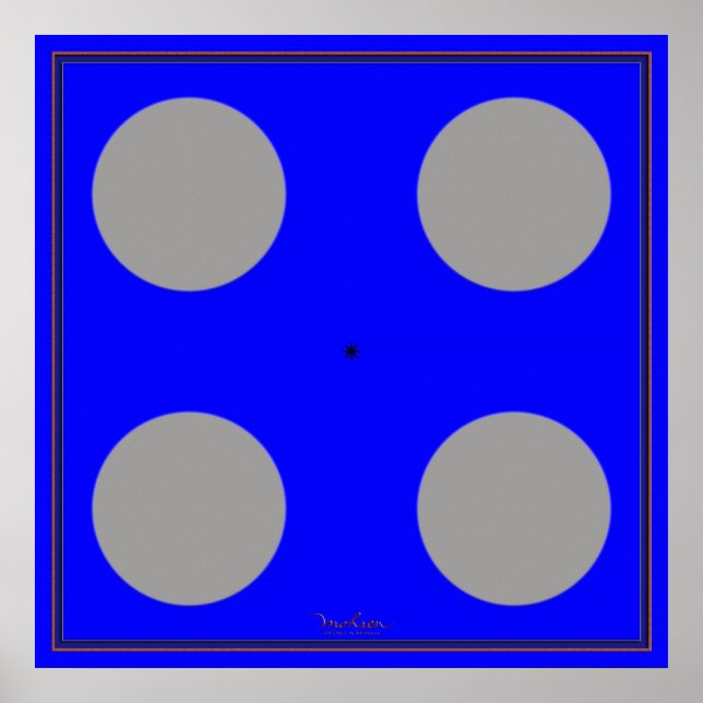 Turning Brown Optical Illusion Poster (Front)