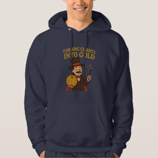 Turning Charts Into Gold Bitcoin Magician Hoodie