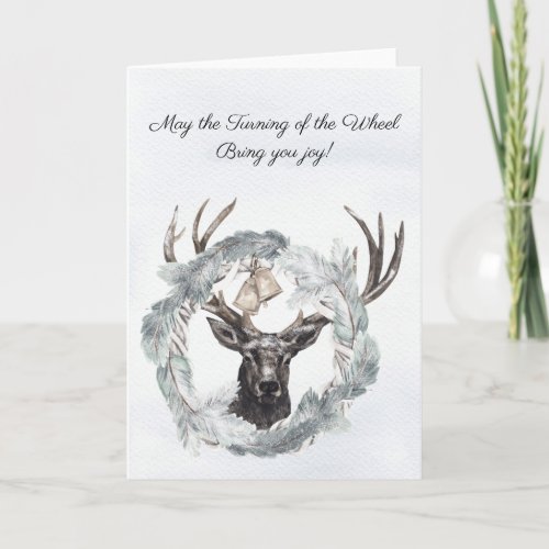 Turning of the Wheel Yule Greeting Card