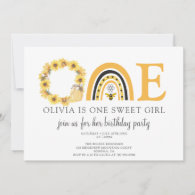 Turning One Birthday Party Invitation