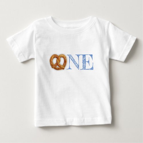 Turning One Oktoberfest Pretzel Birthday Baby T_Shirt