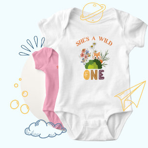 Turning One & Running Wild! Baby Bodysuit
