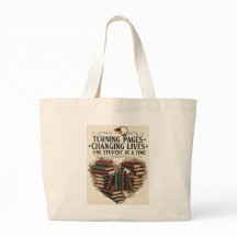 Turning Pages Changing Lives | Vintage Book Heart