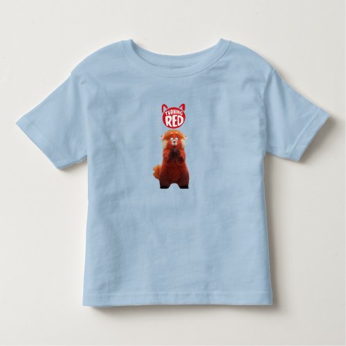 Turning Pink Red Bear Cute Toddler T_shirt