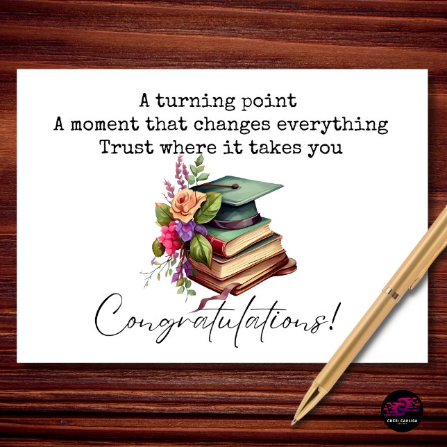 Turning Point Graduation Congratulations Card (This is where everything begins🎓)