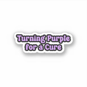 Turning Purple for a Cure Epilepsy Awareness Sticker