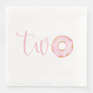 Turning Two Donut Napkin