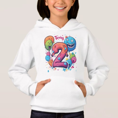 Turning Two Monster Fun T_Shirt Hoodie