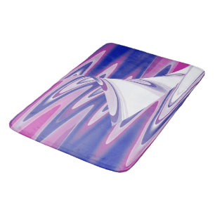Turning waves bath mat