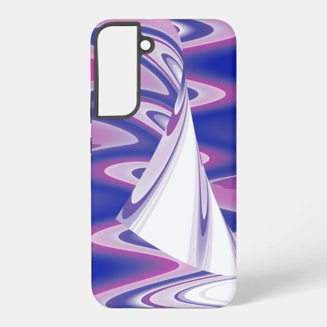 Turning waves samsung galaxy case (Back)
