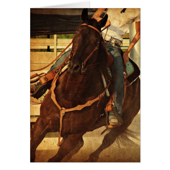 Turning Western Horse Cards (Front)