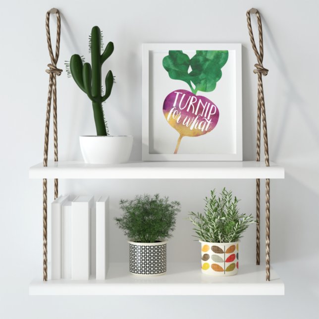 Turnip for What | Veggie Pun Kitchen Print (Creator Uploaded)