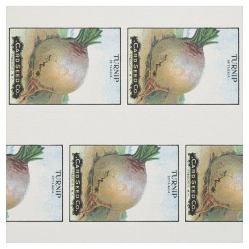 Turnip Seed Packet Label Fabric