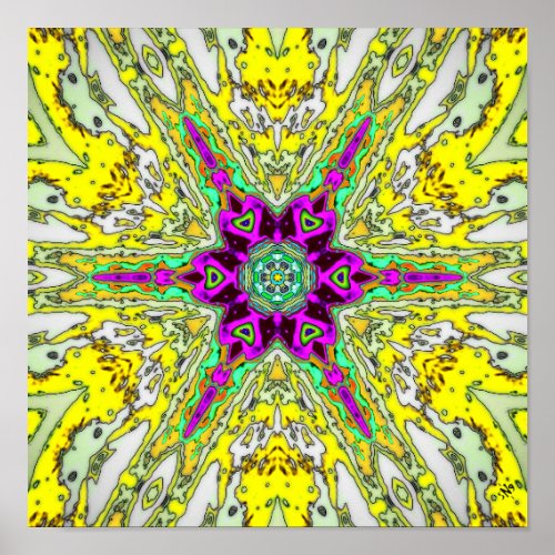 Turnips oil and vinegar _ colorful pattern v2 poster