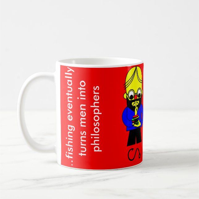 turns men into philosophers coffee mug (Left)