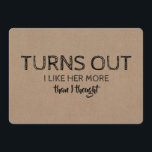 Turns Out Funny Groomsman Proposal Invitation<br><div class="desc">"TURNS OUT I LIKE HER MORE THAN I THOUGHT" "Will you be my Groomsman?" Funny proposal cards.</div>