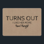 Turns Out Funny Groomsman Proposal Invitation<br><div class="desc">"TURNS OUT I LIKE HER MORE THAN I THOUGHT" "Will you be my Groomsman?" Funny proposal cards.</div>