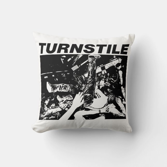 Turnstile  throw pillow (Front)