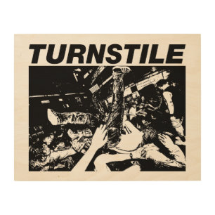 Turnstile wood wall art