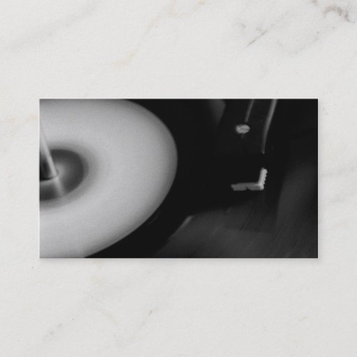 Customizable turntable business card template