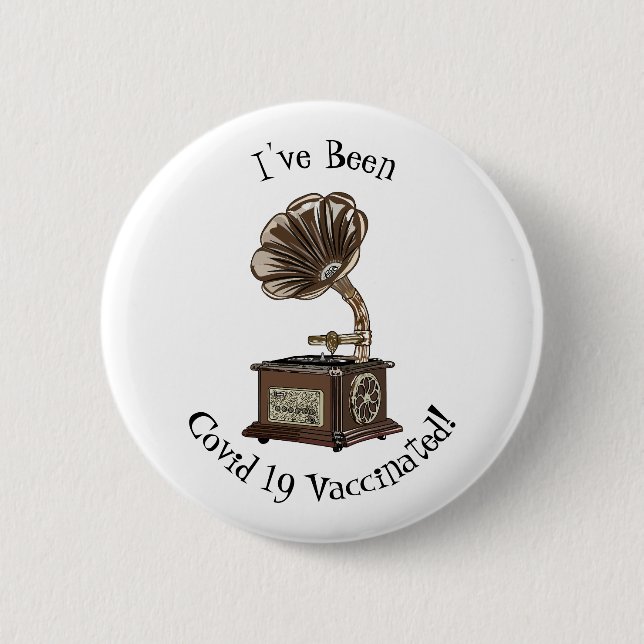 Turntable cartoon illustration button (Front)