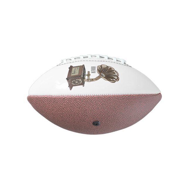 Turntable cartoon illustration  football (Rotated 270)