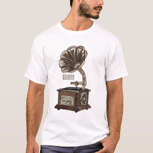 Turntable cartoon illustration  T-Shirt