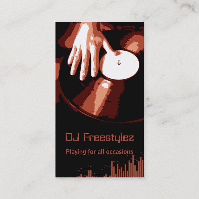 Turntable DJ Business Card (Front)