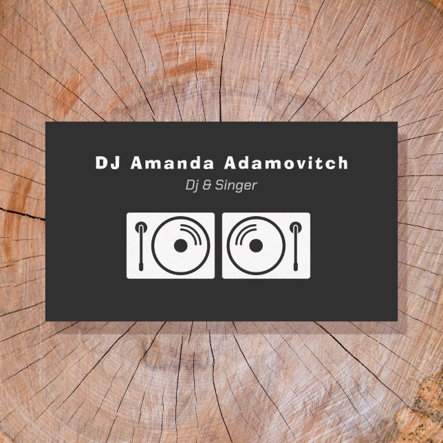 Turntable DJ Business Card (Turntable DJ Business Card)