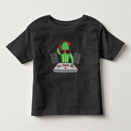 Turntable DJ Music Pickle Electronic Rave Musician Toddler T-shirt