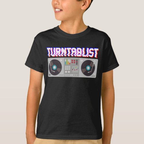 Turntable DJ Music Producer Techno Turntablist T_Shirt