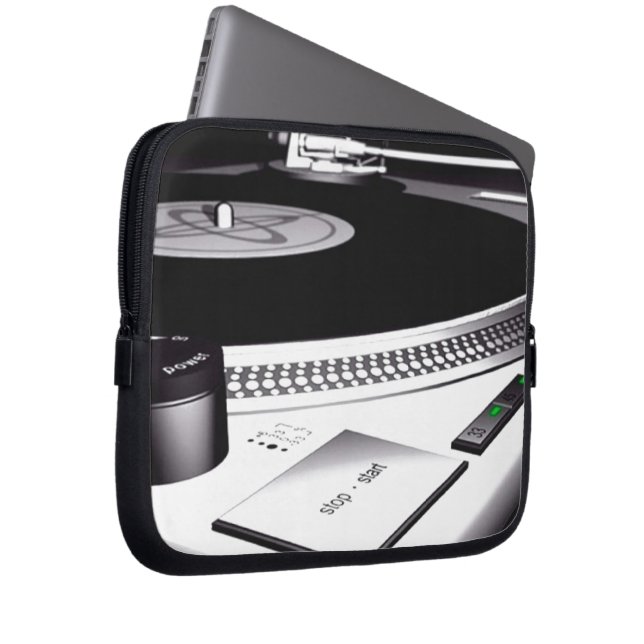 Turntable Laptop Sleeve (Front Right)