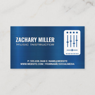 Turntable Mixer Business Card