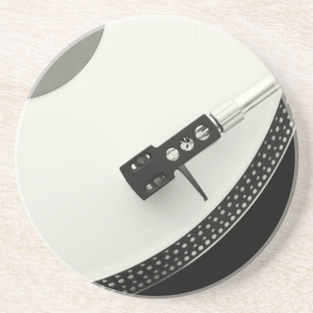 Turntable Needle Record Player Drink Coaster (Front)