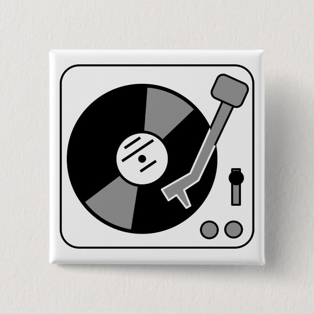 Turntable Pinback Button (Front)