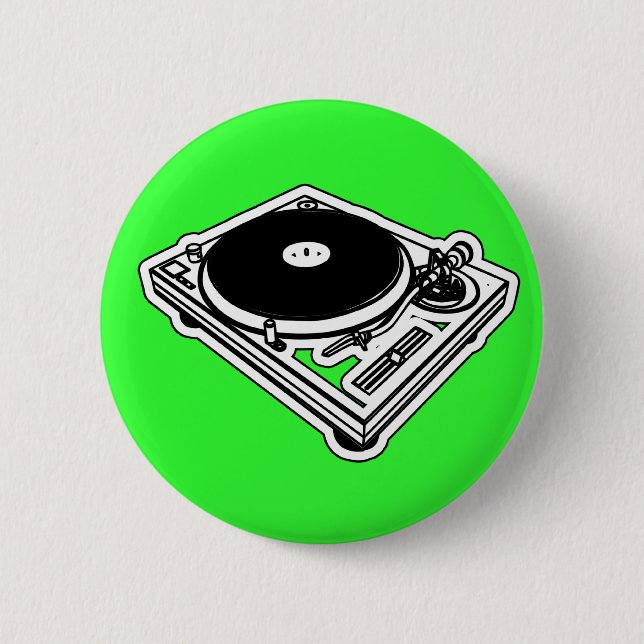 Turntable Pinback Button (Front)