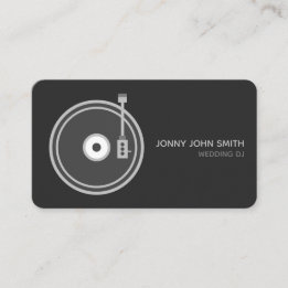 Turntable Vinyl Record Player for Music Business Card