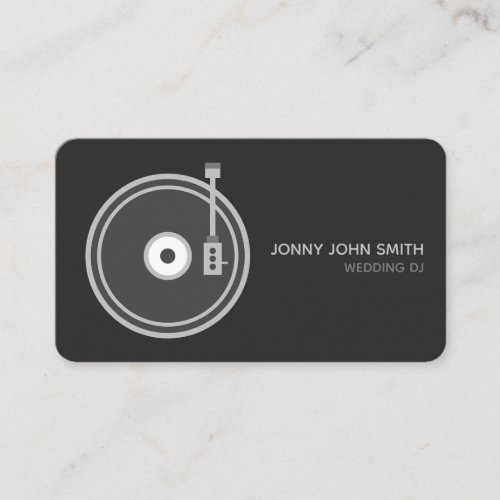 Turntable Vinyl Record Player for Music Business Card