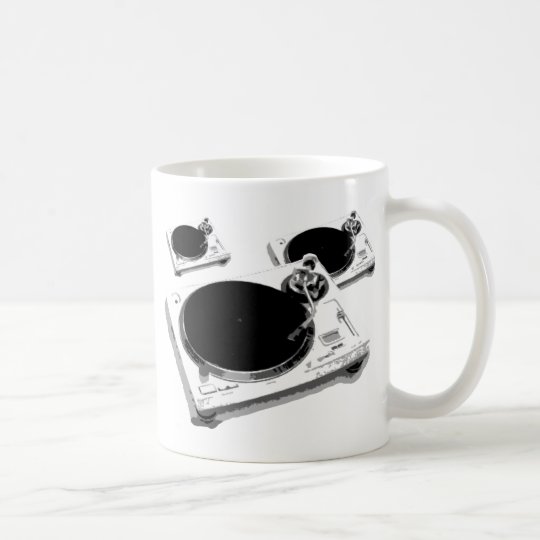 turntables coffee mug