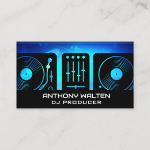 Turntables Music Producer Business Card