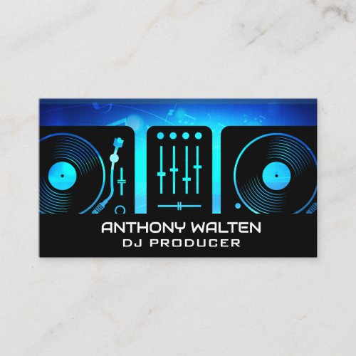 Turntables  Music  Producer Business Card