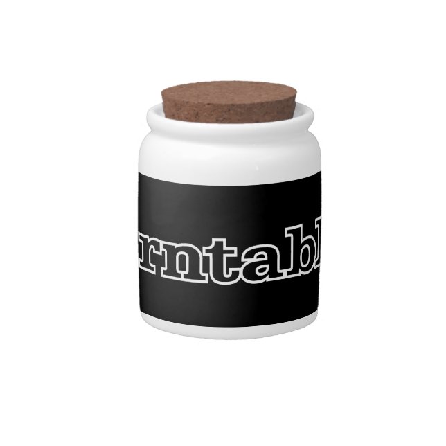 Turntablist Candy Jar (Front)