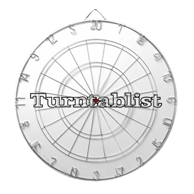 Turntablist Dartboard With Darts (Front)
